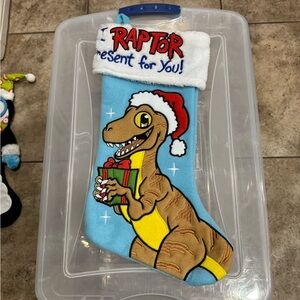 Dinosaur Christmas Stocking
